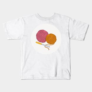 crochet yarn ball Kids T-Shirt